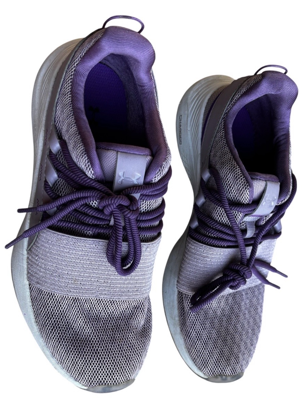 Under Armour Women’s Charged Breathe Lace Athletic Sneakers Purple Size 8